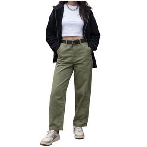 BP + Wildfang Olive Green Double Knee Carpenter Utility Pants Size 10